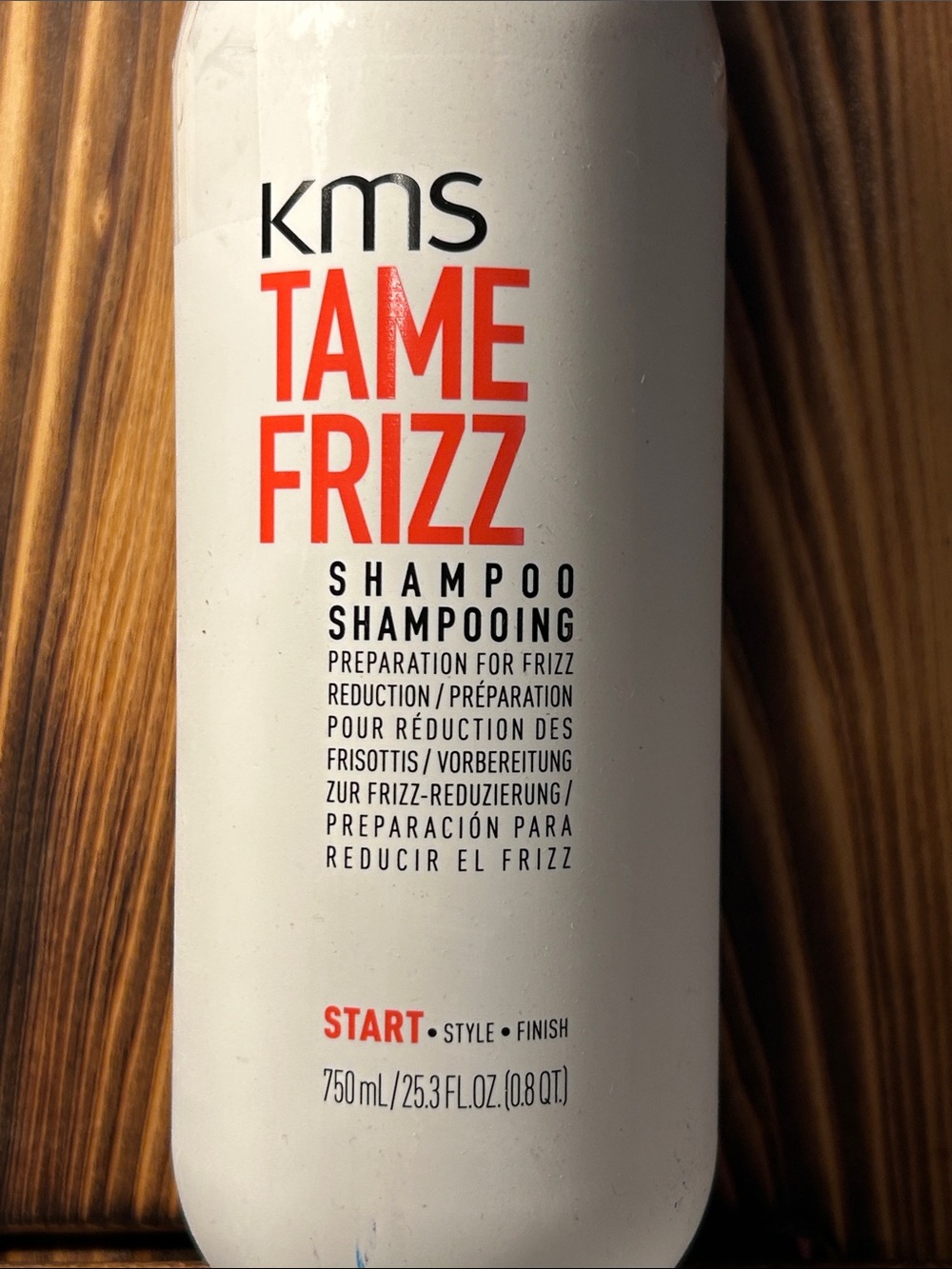 KMS Tame Frizz Shampoo – White Bottle for Smooth, Controlled Hair
